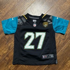 Kids Jacksonville Jaguars Black and Teal Jersey